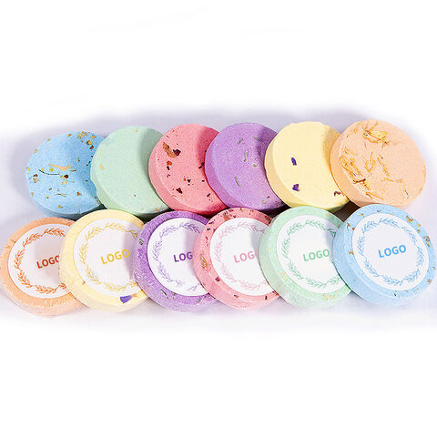 Tabletas de Ducha con Aromaterapia de Aceites Esenciales y Flores Secas al por Mayor - Hojas Efervescentes para Baño for sale at factory direct price