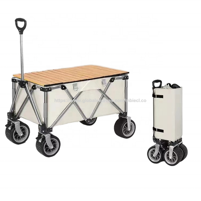 Chariot Pliant Utilitaire pour Jardin Extérieur, Plage et Camping - Chariot de Transport Pliable