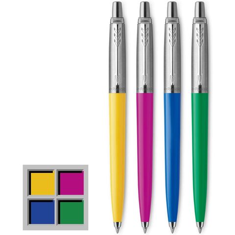 Colección de Bolígrafos | Acabados Retro Variados | Punta Mediana | Tinta Negra | Paquete de 4 unidades for sale at factory direct price