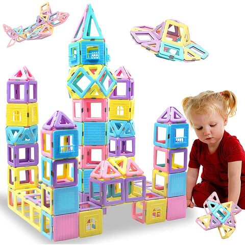 Bloques de Construcción Magnéticos de Alta Calidad, Azulejos Magnéticos 3D, Juguetes Educativos STEM for sale at factory direct price