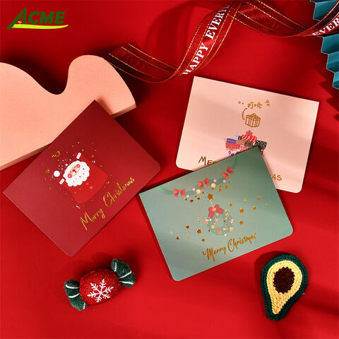 Personalisierte Weihnachtsgrußkarten mit Logo, einzigartiges Design, Offsetdruck für Partys und Anlässe zu verkaufen