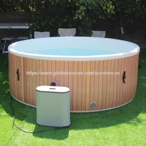 Bain de Glace Gonflable Rond de Bonne Qualité avec Couvercle, Baignoires Spa Familiales Gonflables Pliables pour Adultes for sale at factory direct price