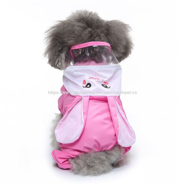 Imperméable pour Chien à Capuche Oreilles de Lapin XS-XL, Léger et Imperméable pour Petits et Moyens Chiens for sale at factory direct price