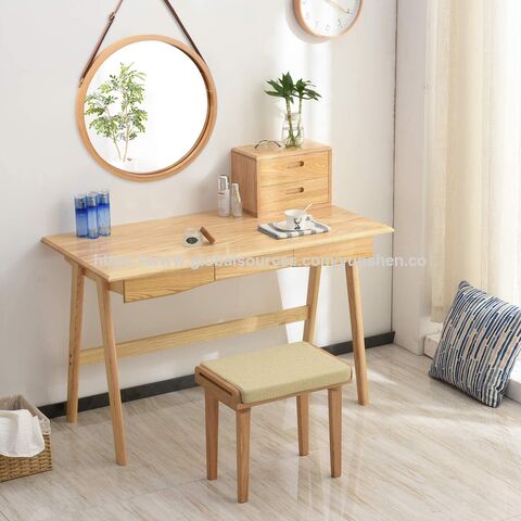 Miroir mural circulaire avec cadre en bambou massif, miroir de courtoisie pour salle de bain, miroir mural circulaire suspendu, cadre en bois ajustable