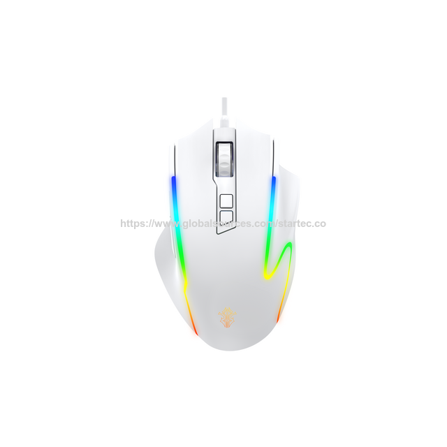 Computer Gaming Mouse Rainbow Color Led Backlit Rechargeable Silent ...