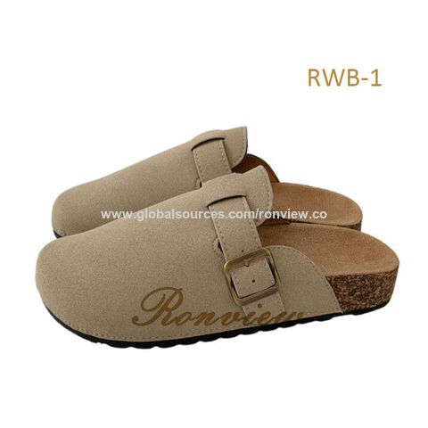 Sandalias de cuero para hombre estilo clásico OEM con plantilla de corcho y suela de goma - Calzado de verano para caballero for sale at factory direct price