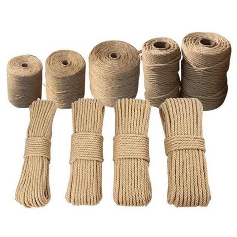 100m Natural Color Bangladesh Jute Twine Packaging Ropes For Tying ...