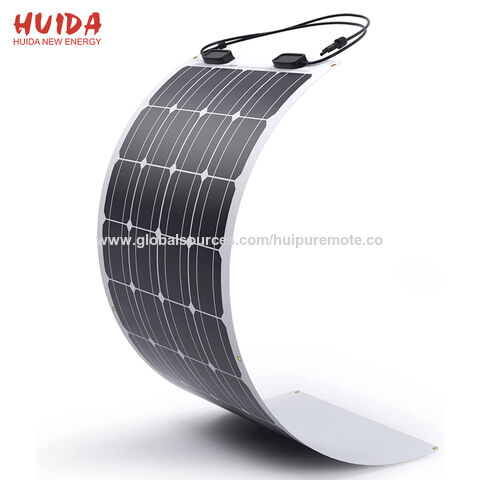 Los nuevos paneles solares cristalinos flexibles al por mayor de 100W 200W 300W 450W mono para el tejado de la nave, rv muy ligero