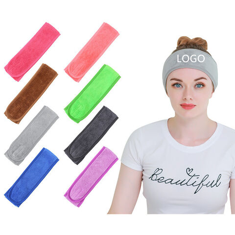 Waschlappen aus Korallenfleece, Sport-Stirnband mit Sticklogo - Großhandel