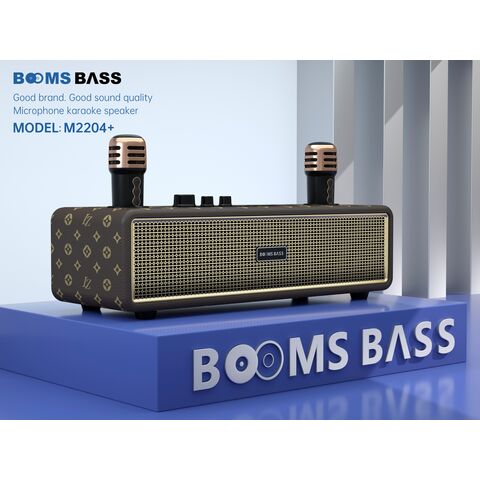ODM 20W Retro Klassischer Stil Bluetooth Lautsprecher Surround Sound TWS Kabelloser Schreibtischlautsprecher mit 2 Mikrofonen 3000mAh M2204+