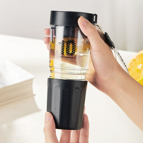 Popular Creative fruit flower tea with filter plastic cup for sale at factory direct price