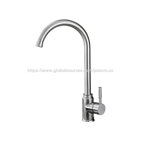 Robinet mélangeur universel en acier inoxydable SS304 pour évier de cuisine