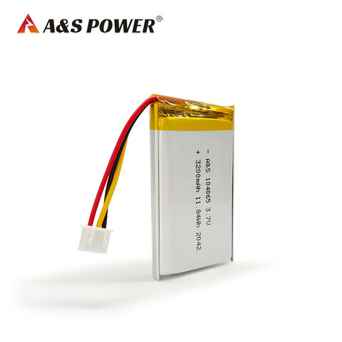 Picture of Long-lasting 104065 3.7v 3200mah Lipo Battery - Ul, Cb, Bis Certified ...