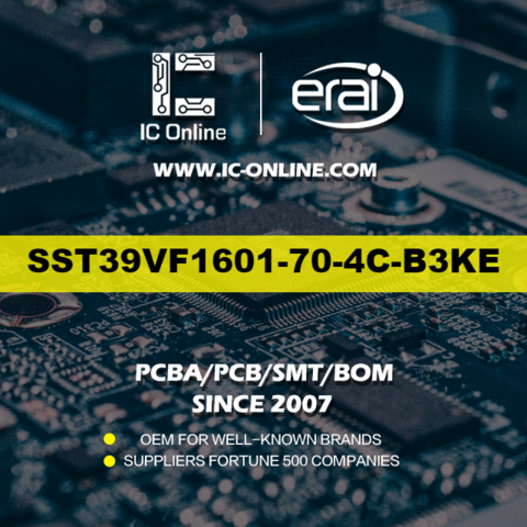 NOVA SST39VF1601-70-4C-B3KE IC FLASH 16 ميجابايت متوازي 48TFBGA ذاكرة IC عضو erai تصميم/حلول PCBA متوفرة في المخزون for sale at factory direct price