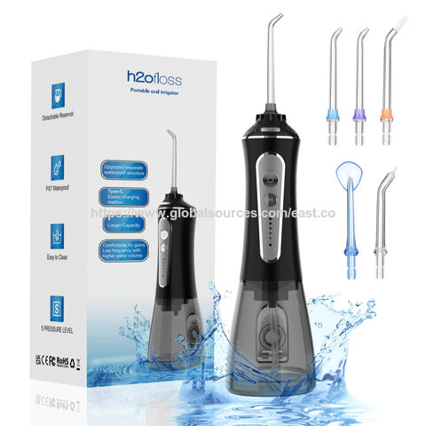 Waterpulse Smarbo V580 6 أوضاع 320 مل قابلة للشحن محمولة جهاز تنظيف الأسنان بالماء اللاسلكي عن طريق الفم جهاز تنظيف الأسنان بالماء for sale at factory direct price