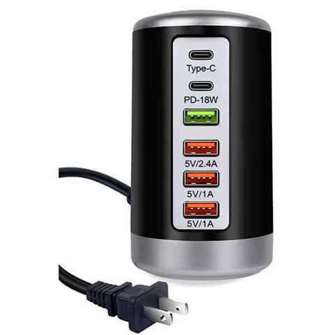 Cargador redondo PD18W, cargador USB multipuerto PD65W, 5V 9V 12V 15V, cargador rápido QC3.0 PD20W for sale at factory direct price