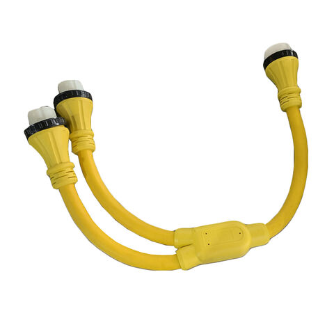 Marine Shore Power Cable 50a 1 To 2 Generator Extension Cord Splitter ...