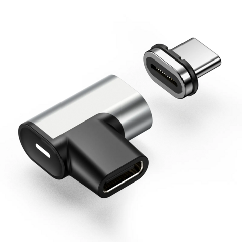 Adaptateur Magnétique USB C, Connecteur Type C Supportant la Charge Rapide PD 100W, Transfert de Données USB 3.1 et Connecteur Magnétique Vidéo 4K 60Hz for sale at factory direct price