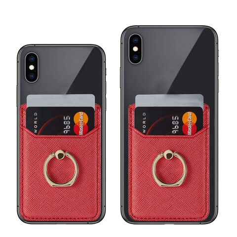 Personalisiertes Werbegeschenk Kartenhalter Leder Kreditkartenetui für Handy