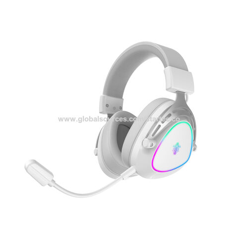 2.4G + Bluetooth+ AUX Triple Mode Wireless RGB Gaming Headset for Mobile & PC gaming, 50mm Horn Diameter, detachable mic for sale at factory direct price