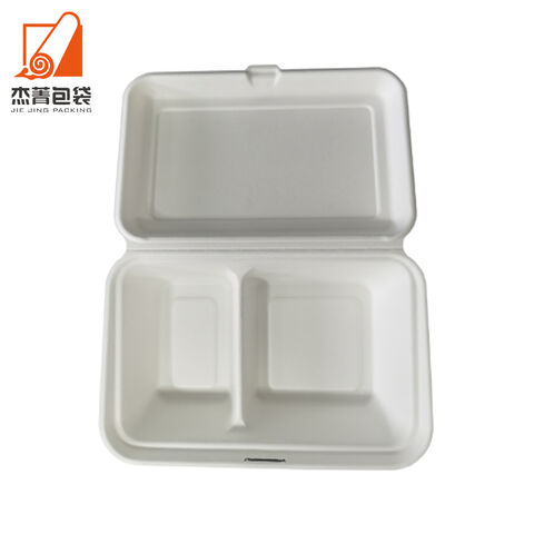 Biodegradable Pulp Molding Food Takeaway Packaging Clamshell Sugarcane ...