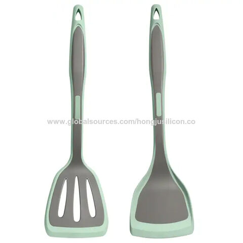 Espátula de Cocina de Silicona Resistente al Calor Ecológica para Pescado, Huevos, Tortitas y Volteador de Alimentos for sale at factory direct price