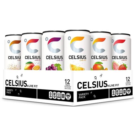 Celsius Energy Drinks 12 Fl Oz (pack Of 12) In Stock For Sale Online ...