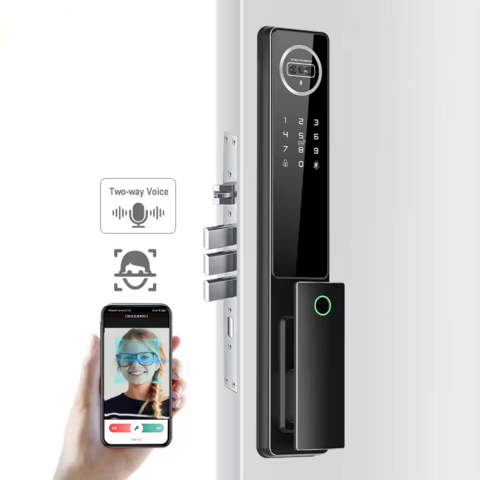 Sinovo 3d Face Recognition Video Intercom Smart Lock Tuya Wifi App ...