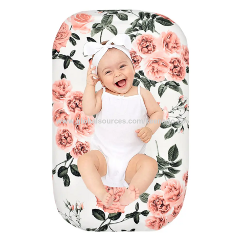 Custom Printing Breathable Baby Lounger Cover Bamboo Breathable