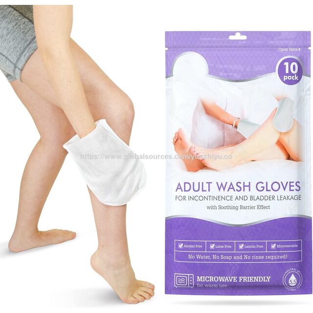 Lingettes Pré-humidifiées pour Adultes, Lingettes Corporelles Jetables, Lingettes Douces Non Parfumées
