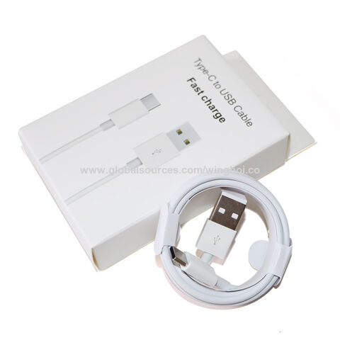Cable USB-C 5V2A de Carga Rápida en Stock al por Mayor, Cable de Datos USB para Sincronización, MOQ Pequeño, Entrega Rápida al por Mayor