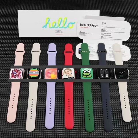 1,28 Zoll Smartwatch OLED-Bildschirm IP68 wasserdicht Neue Bluetooth-Anruf-Smartwatch Auto 24H Monitor hello3pro+