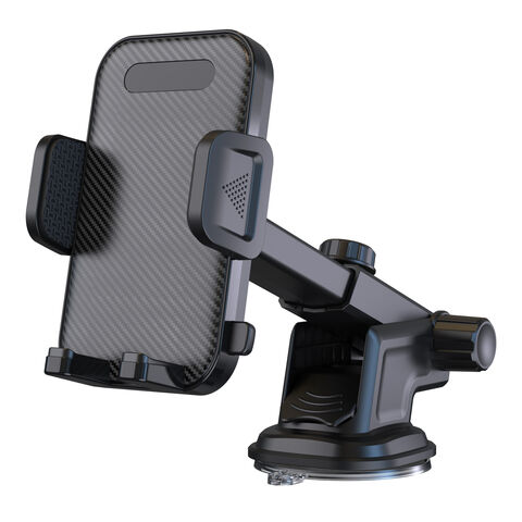 Support universel de téléphone portable pour voiture, console centrale et pare-brise, compatible avec tous les modèles, installation facile et flexible.
