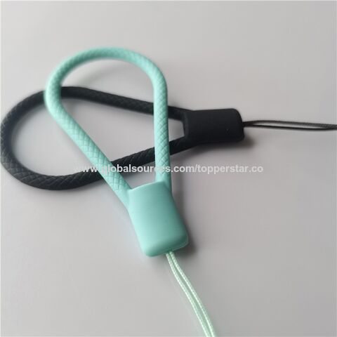 Silikon-Lanyard Anti-Verlust Silikon Kurzes Armband Seil Handy Handgelenk Strap Schlüsselanhänger
