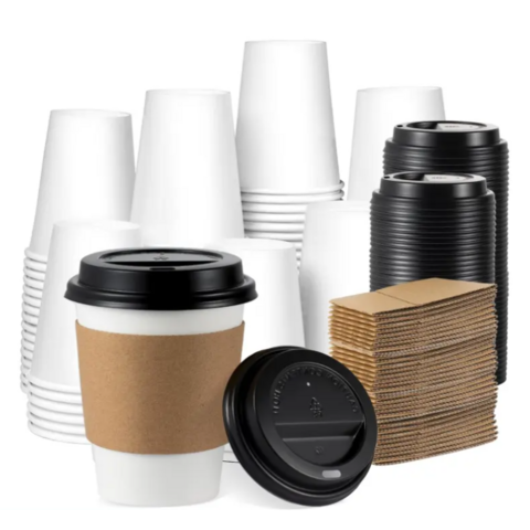 Custom Logo Disposable 4oz 7oz 8oz 12oz 16oz Single Wall Paper Coffee ...