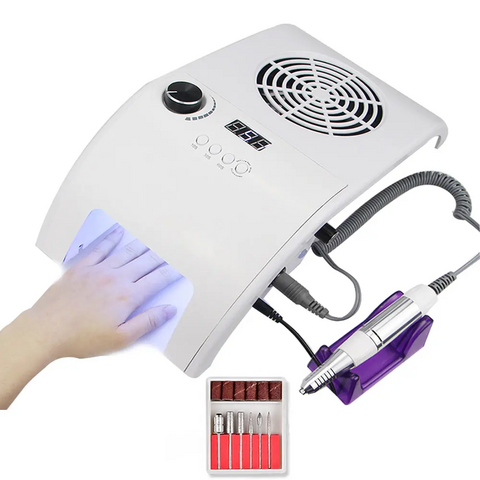Lampe à Ongles LED UV 3-EN-1 - Séchoir à Ongles Multifonctionnel pour Gels, UV et Vernis de Construction - Durcissement Rapide, Qualité Professionnelle à Domicile