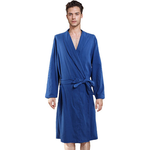 Peignoir de Plage à Capuche avec Logo Personnalisé en Gros, Serviette de Bain Bleue d'Hôtel, Peignoir en Microfibre for sale at factory direct price