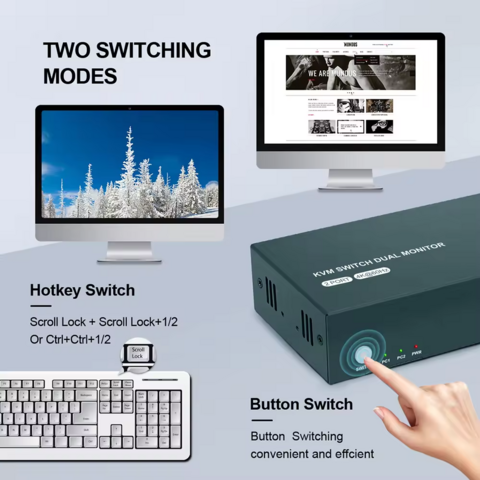 Directo de fábrica al por mayor de alta calidad precio competitivo Kvm hdmi interruptor con 4k 60hz 2 puertos for sale at factory direct price