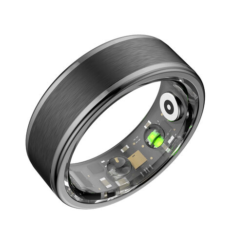 Anillo Inteligente R02 al por Mayor, Acero Inoxidable, 5 ATM, Resistente al Agua, Rastreador de Ritmo Cardíaco y Sueño, Anillo Android para Hombre y Mujer for sale at factory direct price