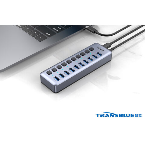 سعر المصنع والجملة 10 منافذ HUB USB A ومحطة إرساء من النوع C للمكتب for sale at factory direct price
