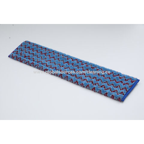 Zick-Zack-förmiger Mikrofaser-Mopp-Pad für gewerbliche Reinigungsunternehmen, Großhandel, verschiedene Größen verfügbar.