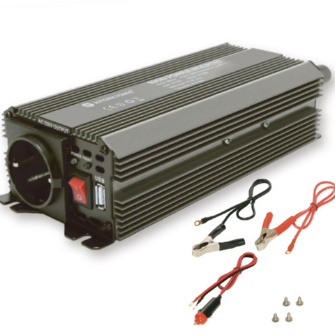 Vente d'usine 2024 : Onduleur de courant à onde sinusoïdale modifiée 500W/600W pas cher pour voiture, convertisseurs de puissance DC 12V / 24V