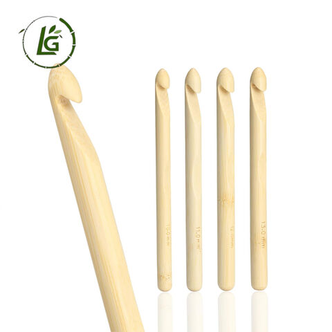 Ensemble de crochets de crochet personnalisables, crochets de crochet ergonomiques en bois, crochets de crochet personnalisés en gros, crochets de crochet en bambou.