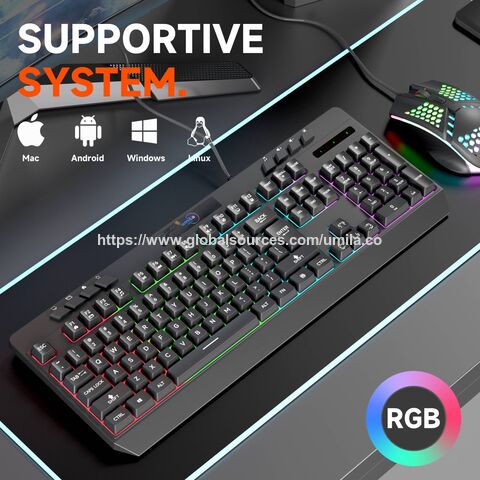 Optical Computer Keyboard High Quality Desktop Optical 104 Keys Multi Keys Wired Usb Gaming ...