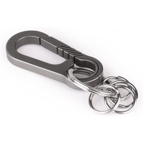 Porta-chaves Mosquetão de Titânio Resistente - Suporte de Chaves de Titânio Forte e Durável for sale at factory direct price