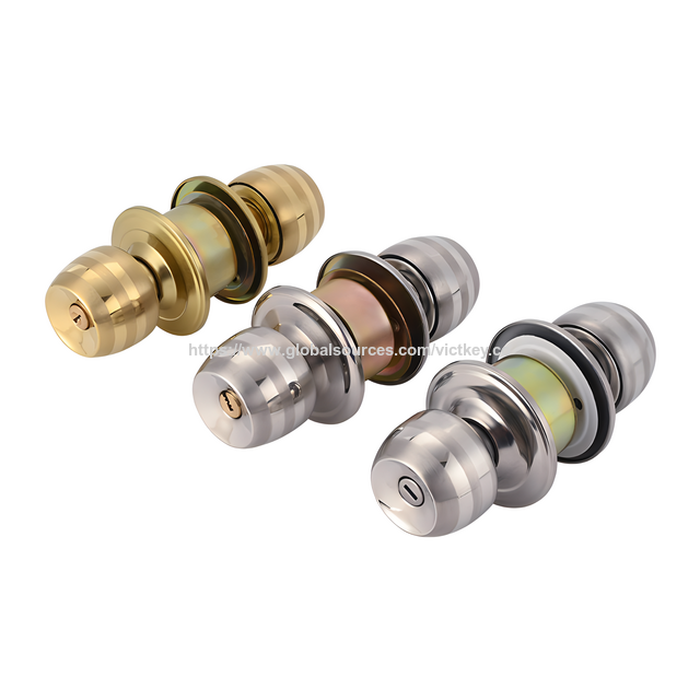 Zylindrisches Knaufschloss 5831, hergestellt aus Edelstahl oder Eisen - Ideal für Bauprojekte und Eisenwarenhandel for sale at factory direct price