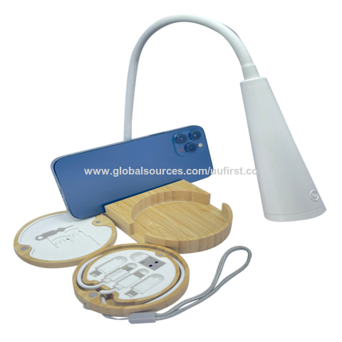Lampe de bureau 10W chargeur sans fil 15W chargeur rapide support de téléphone câble ensemble for sale at factory direct price