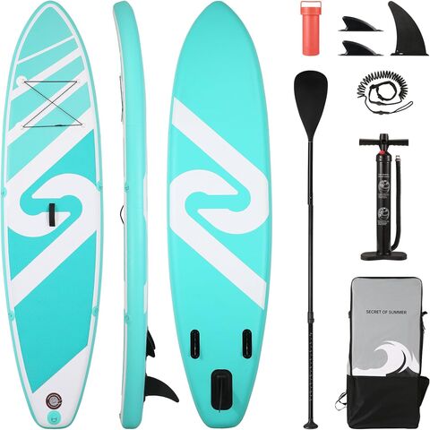 Aufblasbares Stand-Up-Paddle-Board (SUP) mit komplettem, hochwertigem Zubehörset, geeignet für Jugendliche und Erwachsene. Direkt vom Hersteller.