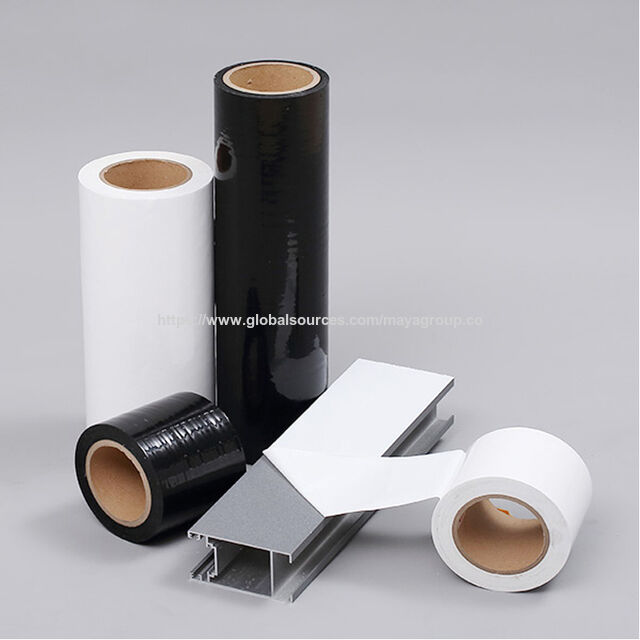 Films de protection de surface personnalisés, film PE laser pour tôle d'acier inoxydable, aluminium et verre