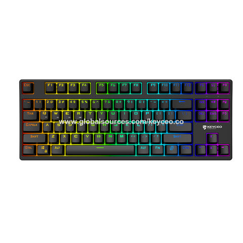 Ky-mk120 2.4g+bt +usb Outstanding Mechanical Ergonomic Keyboard Rgb ...